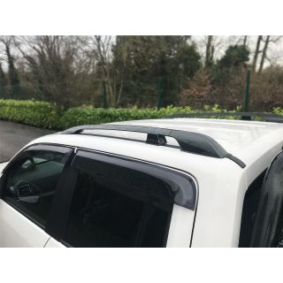 Black Roof Rails + Black Cross Bars For Volkswagen Amarok 2016 - 2023
