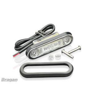 12 / 24v Amber Flush Fitting LED Marker Light