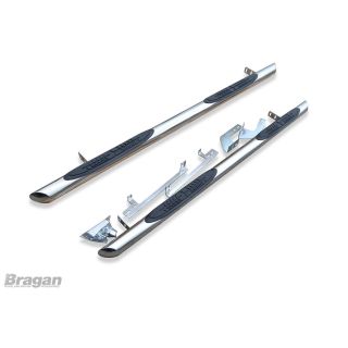 Side Bars + Step Pads For Iveco Daily MWB 2007 - 2014