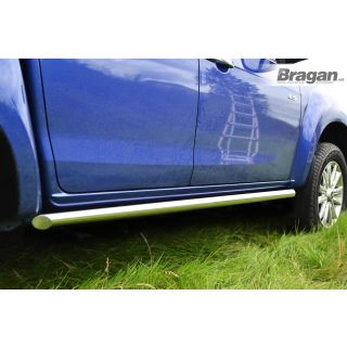 Side Bars For Volkswagen Amarok 2010 - 2016 Tapered Ends