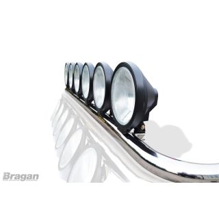 Roof Light Bar + Round Spot Lamps - Type C For DAF XF 105 Super Space Cab 