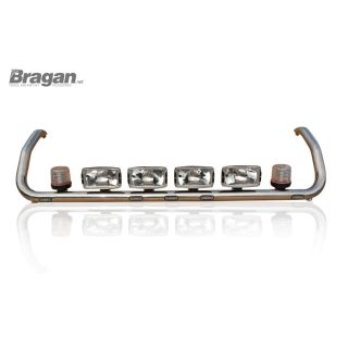 To Fit Scania P, G, R, 6 Series 2009+ Topline Roof Light Bar + LEDs + Rectangle/Rugby Ball x4 + Beacons x2