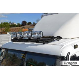 Roof Light Bar B - BLACK + Clamps x4 + LEDs x7 For Mitsubishi Canter