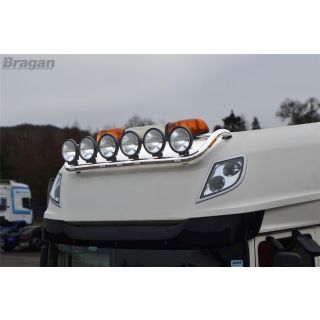 Roof Bar + Round Spot Lamps + Flush LEDs - Type B For DAF XF 105 Super Space Cab