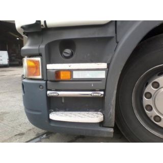 To Fit Scania 4 Series Side Step Bars + White LED Lights