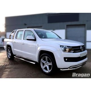 To Fit 2010 - 2016 Volkswagen VW Amarok Side Bars + Amber LEDs