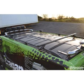 Roof Rails + Cross Bars For Fiat Talento LWB 2016+ BLACK 