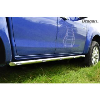 Side Bars + Amber LEDs For Isuzu D-Max Rodeo 2012-2016