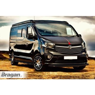 To Fit 2002 - 2014 Opel / Vauxhall Vivaro SWB Black Side Bars + Amber LEDs x10