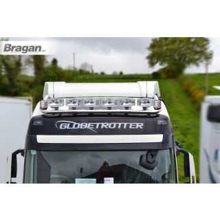 Roof Bar + Spots + Clear Beacons For Volvo FH4 2013-2021 Globetrotter Standard