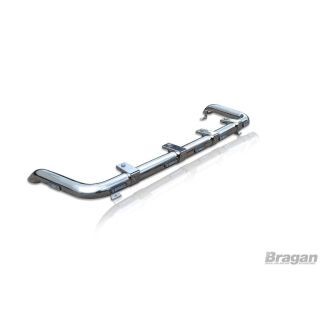 Roof Bar + Clamps + LEDs For VW Transporter T5 2004-2015 Stainless Top Light Bar