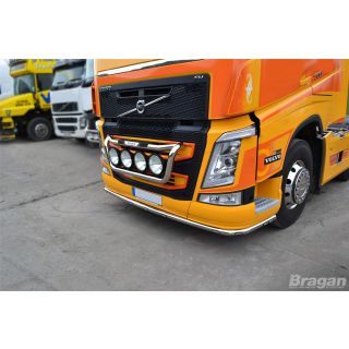Under Bumper Spoiler Bar + Flush LEDs + Down Lights For Volvo FH4 2013 - 2021