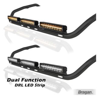 BLACK Roof Light Bar  + LEDs + LED Spot Bar For 2017+ Scania New Gen R & S Series Normal Cab