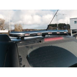 Rear Roof Beacon Light Bar + 3 Function LEDs For Nissan Navara D40 2005 - 2016