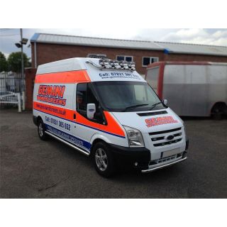 Roof Bar + LED Spots + LEDs For Renault Master 2024+ Medium High