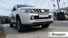 Double Spoiler Bar For Mitsubishi L200 / Triton / Strada 2015 - 2019 BLACK