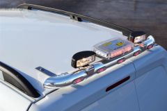 To Fit 1997 - 2008 Citroen Berlingo Rear Roof Bar + Flashing Beacon + Lamps + LEDs