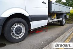 Step Bars BLACK + Amber LEDs For 2017+ Volkswagen Crafter SWB Chassis Cab