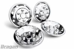 To Fit 2010+ Renault Master 16" Front & Rear Wheel Trim Covers