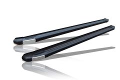 Running Boards Pair - TYPE B For Nissan Primastar SWB 2002 - 2014 - BLACK