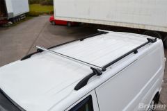Roof Rails + Locking Cross Bars For Mercedes Vito Viano ELWB 2004-2014 BLACK