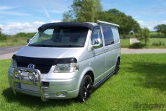 Black Bonnet Guard For Volkswagen Transporter T5 Caravelle 2004-2010