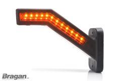 12v / 24v Amber White Red LED Marker Light Front Tail Side Rear Stalk Lamp - Left