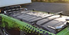 Black Roof Rails + Cross Bars For Renault Trafic LWB 2014 - 2022