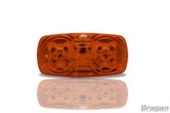 12 / 24v Amber White Back 10 LED Side Marker Light