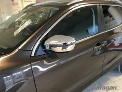 Mirror Covers Set 2 Piece To Fit Nissan Qashqai 2014-2021