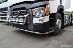 To Fit 2013+ Renault C Range Standard Cab Grill Light Bar C + Step Pad + Side LEDs