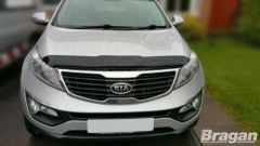 To Fit 2005 - 2010 Kia Sportage Smoked Tinted Acrylic Hood Bonnet Guard Shield