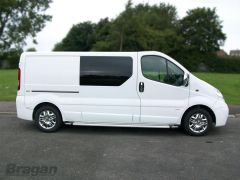 To Fit 2002 - 2014 Renault Trafic SWB Running Boards - Silver