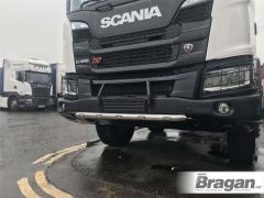 Short Bumper Bar + LEDs For 2017+ New Generation Scania P & G & XT Series Low Cab