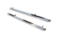 Side Bar Pair + Step Pads For Ford Transit MK7 MWB 2007 - 2014  3" 