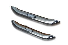 Rear Quarter Bars B + Slim LEDs For Mitsubishi L200 2005 - 2012 - Pair