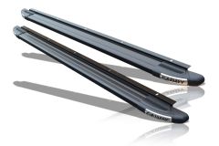 Black Aluminium Running Boards TYPE B For VW Volkswagen Caddy 2004 - 2010 Van