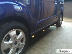 Black Side Bars + Amber LEDs ForCitroen Dispatch 2007 - 2016 LWB