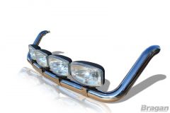 Roof Bar + Clamps For Fiat Ducato 2014+ Stainless Steel Spot Lamp Top Light Bar
