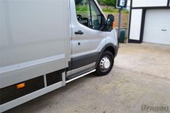 Side Step Bars For Ford Transit MK8 2014 - 2021 Chassis Cab Tipper 