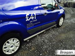 Black Side Bars + Amber LEDs For Ford Transit Tourneo Connect SWB 2014 -2024