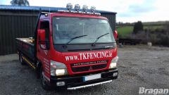 Short Bumper Bar + LEDs For Mitsubishi Fuso Canter 2002