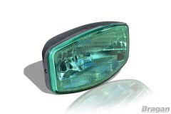 24v 9.5" Jumbo Green ABS Spot Lamp + LED Park Bulb