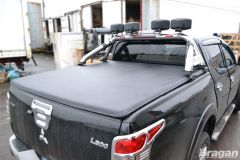 Soft Tonneau Cover-Short Curved Bed For Mitsubishi L200 Triton Strada 2015 - 2019