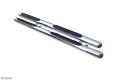 To Fit 2007 - 2014 Nissan Qashqai Side Bars + White LEDs x4