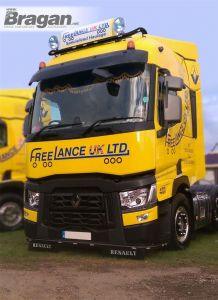 Low Light Bar + LEDs + Down Lights For Renault C Range 2013+ Standard Cab BLACK 