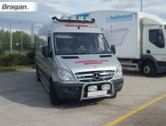 Roof Light Bar - BLACK + LEDs For Mercedes Sprinter 2018+