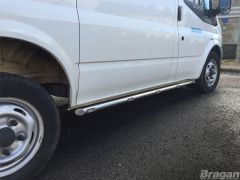 Side Bars + Amber LEDs For Ford Transit MK7 SWB 2007 - 2014