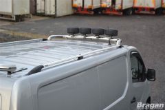 To Fit 2014+ Renault Trafic SWB Aluminium Metal Roof Rails