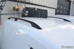 To Fit 2010 - 2015 Volkswagen Caddy SWB Black Metal Roof Rails